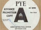 THE KINKS**DEDICATED FOLLOWER OF FASHION**DEMO**MOD**BEAT**PYE LABEL**HEAR