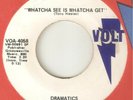 THE DRAMATICS Whatcha See Is Whatcha Get VOLT PROMO DETROIT NORTHERN SOUL USA 45