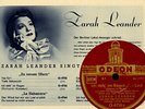 ZARAH LEANDER Ich steh' im Regen...  .Schellackplatte & Fotoprint in A5 S4799