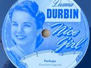 78 rpm RARE Deanna Durbin Nice Girl 1941 Universal Pictures film promo only 12