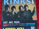 The Kinks Vol 5 Rare EP “Set Me Free” French Disques Vogue PNV 24140