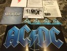 AC/DC Razors Edge RARE 1990 PRESS KIT PHOTO FOLDER POSTER 4 BACKSTAGE PASSES
