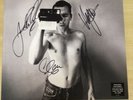 SIGNED-MANIC STREET PREACHERS-LP-POSTCARDS FROM A YOUNG MAN-AUTOGRAPHED-M/UNPLYD