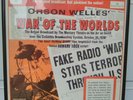 RADIO ORSON WELLS WAR OF THE WORLDS MERCURY THEATRE ORIGINAL BROADCAST Framed