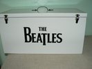 The Beatles 45 RPM Double Record Storage box Quality Solid Wood New & NICE