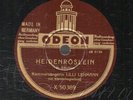 281c. Lilli Lehmann - Heidenroslein & Freudvoll und leidvoll - Odeon 50389/50390