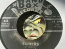 HALLOWEEN SALE 45 Sinners Freddie & The Hitch-hikers Rare Monster Horror Rocker