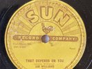 Rockabilly 78 RPM-Jim Williams-That Depends On You-Sun 270 ROCKABILLY RECORD