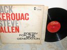 JACK KEROUAC/STEVE ALLEN Poetry For The Beat Generation LP 1959 MONO DG Hanover