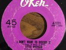 LITTLE RICHARD I Don't Want To Discuss It Rare Northern Soul Okeh Stock Copy 45