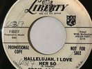 Eddie Cochran 45, Autographed, Promo, Hallelujah / Little Angel