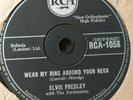 WEAR MY RING AROUND YOUR NECK ELVIS PRESLEY 78 RPM RECORD 1958 RCA 1058 VG+