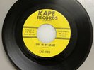 The Kac-Ties 1963 DOOWOP 45 Girl In My Heart / Happy Birthday KAPE ORIGINAL MINT