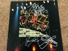 Kiss Unplugged LP Vinyl Record signed by Peter Criss, Gene Simmons, Bruce Kulick