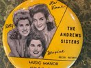Vintage  record duster brush  ANDREW SISTERS Decca  Records circa 1940 78 rpm