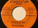 DOO WOP R&B The Crystaliers PLEASE BE MY GUY / DON'T CRY Johnson 45