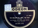 ARTHUR ROSEBERY’S KIT-CAT BAND - ’THE HOLLOW OF A HILL/ JERICHO’ ODEON 78 E+