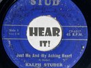 OH Rite Melodic Country Bop 45 RALPH STUDER I'm Heartbroken STUD rare private