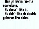 HOWLIN WOLF - HOWLIN WOLF ALBUM NEW VINYL