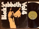 BLACK SABBATH Vol 4 - 1972 1st US Press Warner Bros LP w Booklet - GREAT COPY