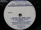 Sioux Indian Songs 78rpm Single 10-inch Ethnic Folkways Records #1421 Peyote