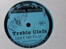 Treble Clefs - Left Me Flat EMI Custom Pressing 13606 Aussie Rockabilly 45