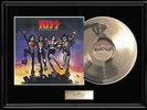 KISS DESTROYER ALBUM FRAMED LP WHITE GOLD SILVER PLATINUM TONED RECORD RARE