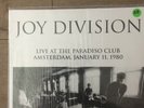 JOY DIVISION Live At Paradiso Club 1980 EU IMPORT Vinyl LP LIMITED Edition /500
