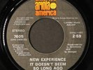 NEW EXPERIENCE: it doesn't seem so long ago / soul music ARIOLA AMERICA 7