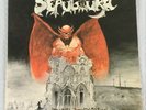 SEPULTURA - BESTIAL DEVASTATION + INSERT - BRAZIL - RED LABEL LTD 1000 - EX