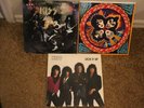 KISS ALIVE DOUBLE ALBUM, ROCK AND ROLL OVER & LICK IT UP ALBUMS
