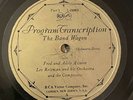 Rare 1931 Ten Inch LP RCA Transcription The Band Wagon Fred Adele Astaire VG