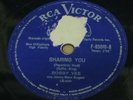 BOBBY VEE 1962 “SHARING YOU/IN MY BABY´S EYES” RARE 78 RPM 10” BRAZIL