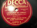 1930 Marcel MOYSE FLUTE LILY LASKINE Harp_ Albert Manouvrier L'Enfance du Christ