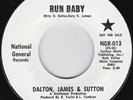 Northern Soul / Garage--Dalton,James & Sutton--Run Baby / One Time Around