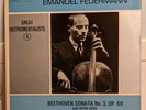 USED LP Emanuel Feuermann Cello Beethoven Schubert EMI # HQM 1079 Mono UK