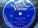 Shannon Quartet 78rpm Single 10-inch His Master's Voice #19466 Annie Lisle