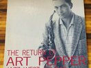 ART PEPPER   The Return of Art Pepper   Jazz: West JWLP 10 jazz LP