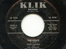 HEAR - Rare Doo Wop 45 - Fred Parris & The Scarlets - The Voice - KLIK # 7905