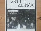 ANTI-CLIMAX #8 UK 1981 RARE ORIG PUNK FANZINE DAMNED KLILLING JOKE APF UK DECAY