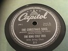 THE (NAT) KING COLE TRIO : THE CHRISTMAS SONG.  US. 78.rpm (1946)