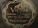 Ross Deluxe Syncopators-Victor 21537 (Savannah Georgia 1927) nice