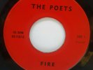 EXCELLENT  45 RPM PSYCHE GARAGE FUZZ ORGAN PUNK ROCK THE POETS, FIRE / SLEEP