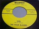 The Four Blazers - Girl / Silver City (Texas Teen Garage Rock) EX/NM VINYL