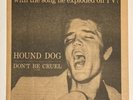 Large 1956 RARE Elvis Presley Magazine Ad Hound Dog Don’t Be Cruel- NO LP Record