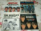 Three Beatles Capitol Records Picture Sleeves & One Vee Jay Slick-NO RECORDS