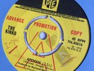 1970 The Kinks PYE PROMO 45: 'Apeman /Rats'; Strong VG+ to VG++