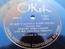 Fiddlin John Carson & His Virginia Reelers Country 78 Record