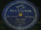 ELVIS PRESLEY 1957 “BLUE  MOON/JUST BECAUSE” RARE  78 RPM 10” BRAZIL