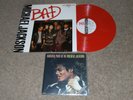 MICHAEL JACKSON = BAD RARE RED VINYL 12inch + ANOTHER PART OF ME 7in POSTER SLV